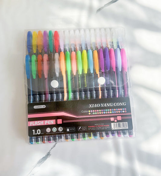 Set de 36 lapiceros en Gel&nbsp;