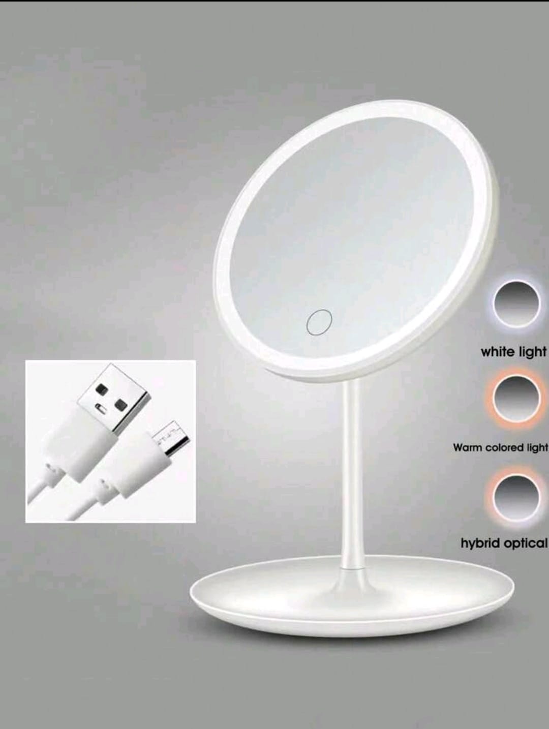 Espejo redondo con Luz LED