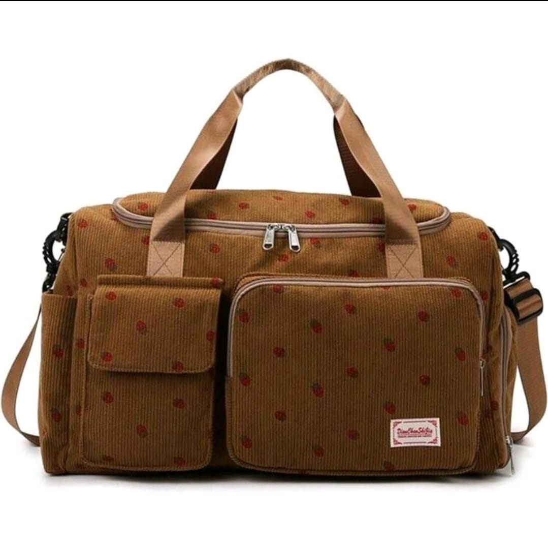 Bolso viajero con fresitas