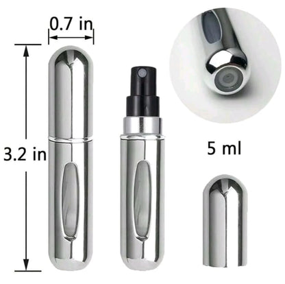 Botella con atomizador para perfume