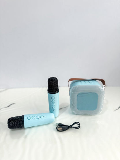 Mini parlante Karaoke con 2 Microfonos