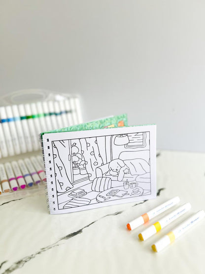 libro para colorear Ositos con pasta dura