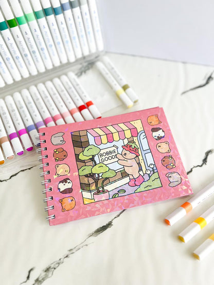 libro para colorear Ositos con pasta dura