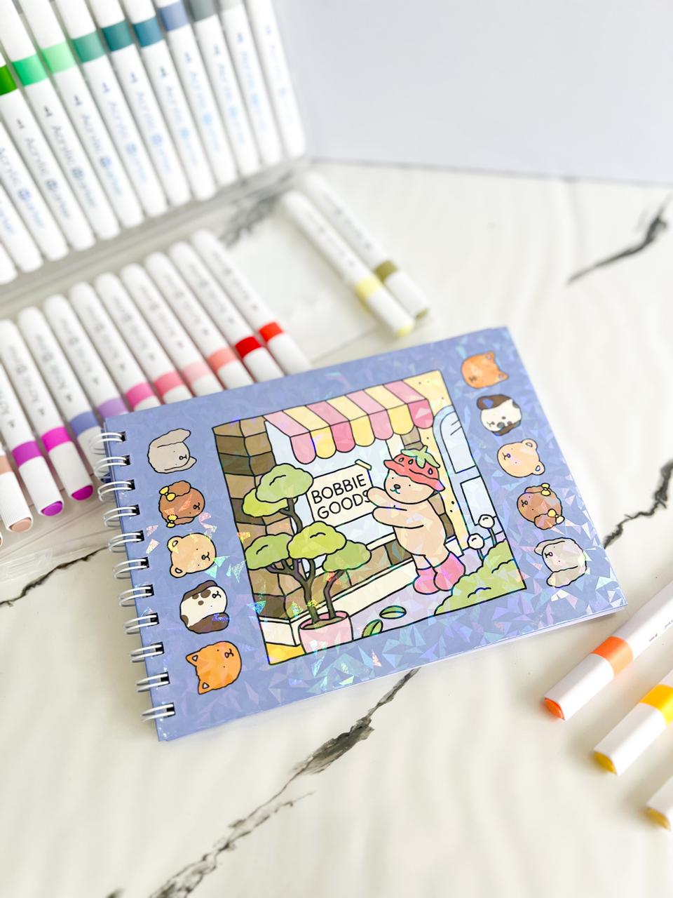 libro para colorear Ositos con pasta dura