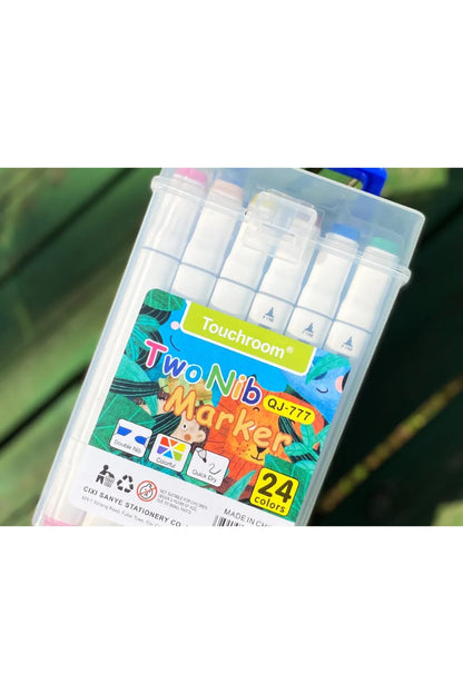 Set de 24 marcadores doble punta