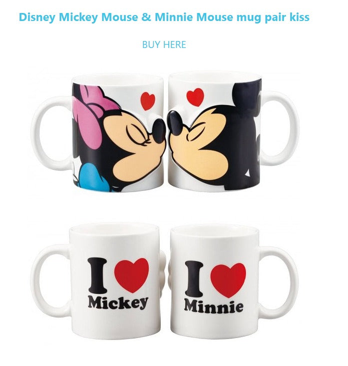 Set de tazas Minnie & Mickey Mouse