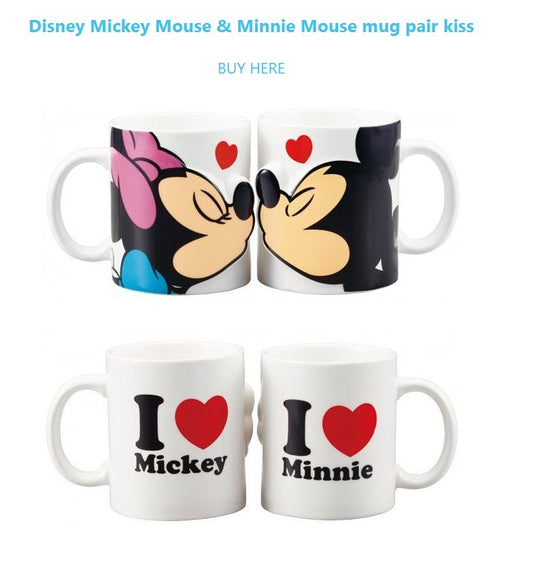 Set de tazas Minnie & Mickey Mouse